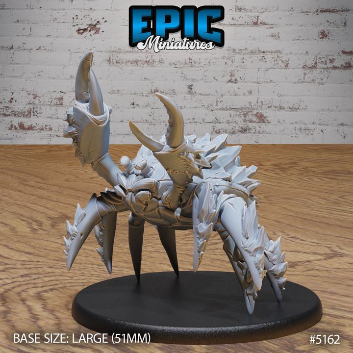 3d Printable Frost Crab Attack   Winter Claw Hugger   Sea Creature 