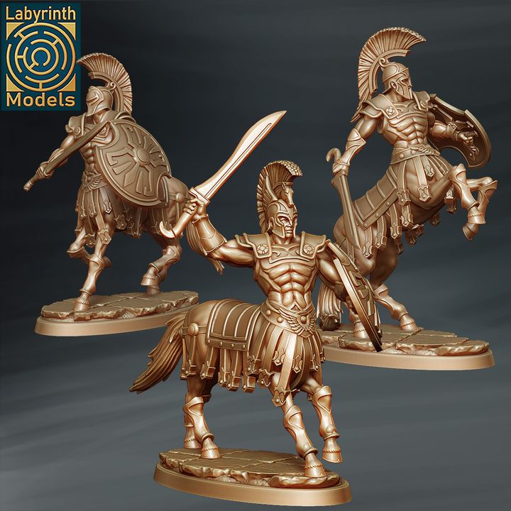 3D Printable Armored Centaurs - 32mm scale by Labyrinth Models