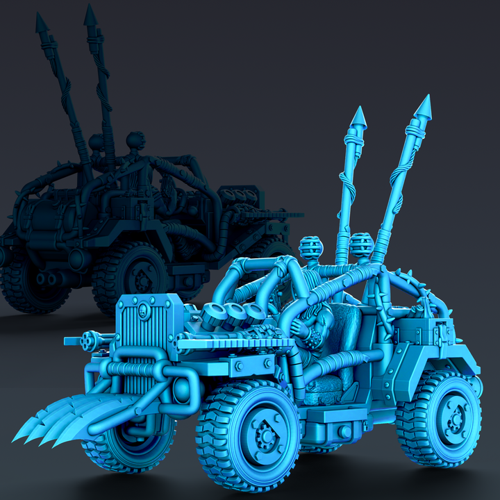 3D Printable Wasteland Wheels Razor Drifter by Kalashnikov 3D