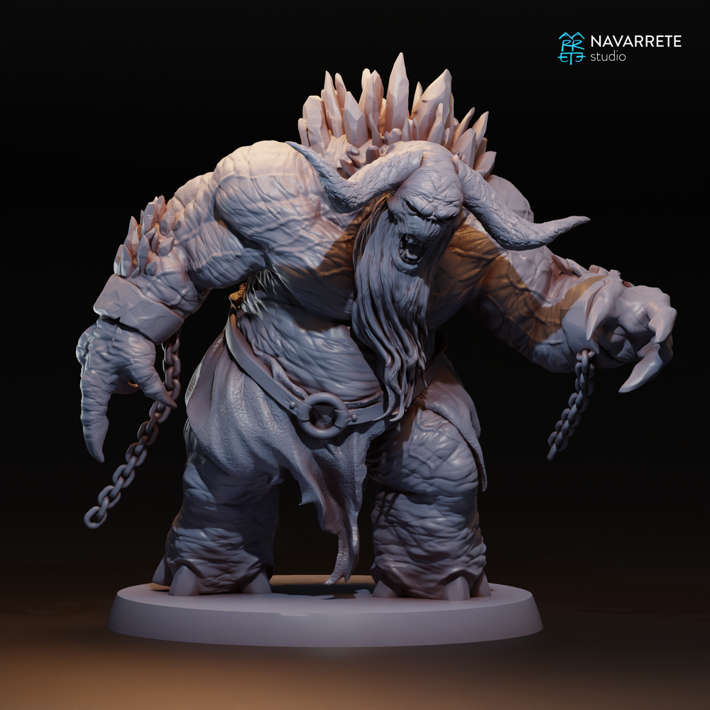 3D Printable Frost Troll by Navarrete Studio