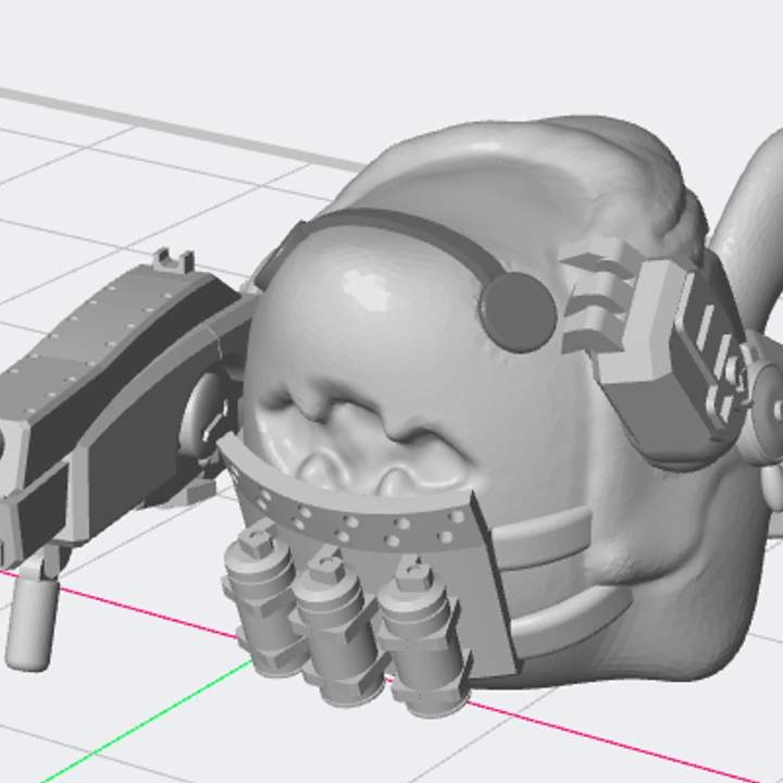 3D Printable Planet Shark Rizz Finns Bull - Acid Burn by InfernoBot