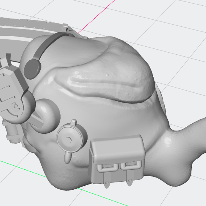 3D Printable Planet Shark Rizz Finns Bull - Acid Burn by InfernoBot