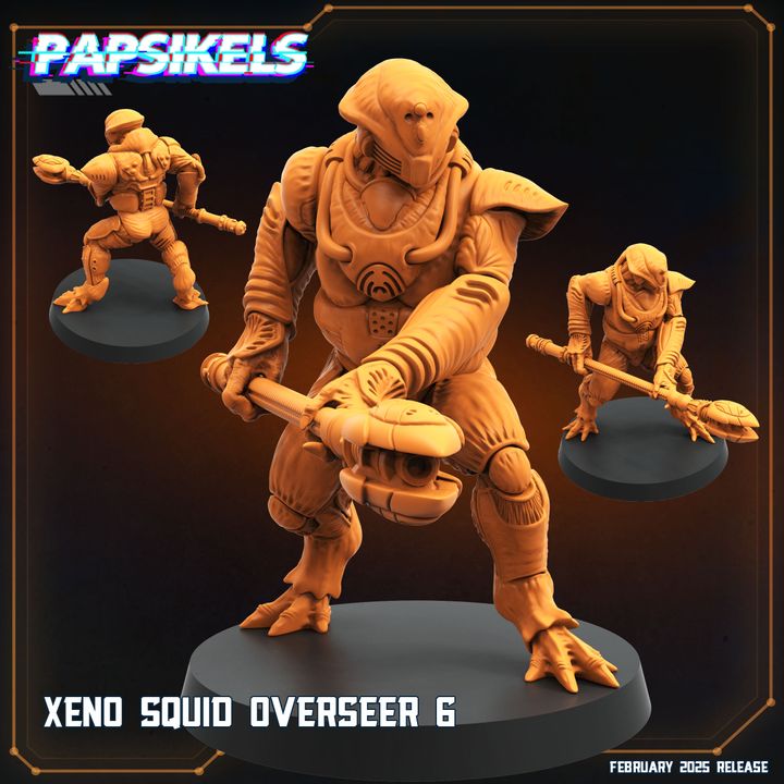3D Printable FEBRUARY 2025 SCIFI RELEASE by PAPSIKELS MINIATURES