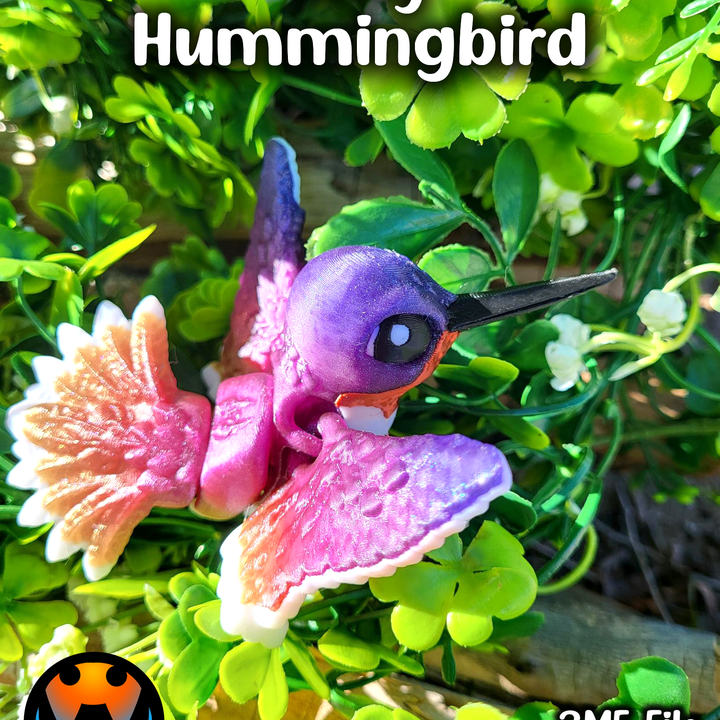 3D Printable Tiny Hummingbird by Cinderwing3D