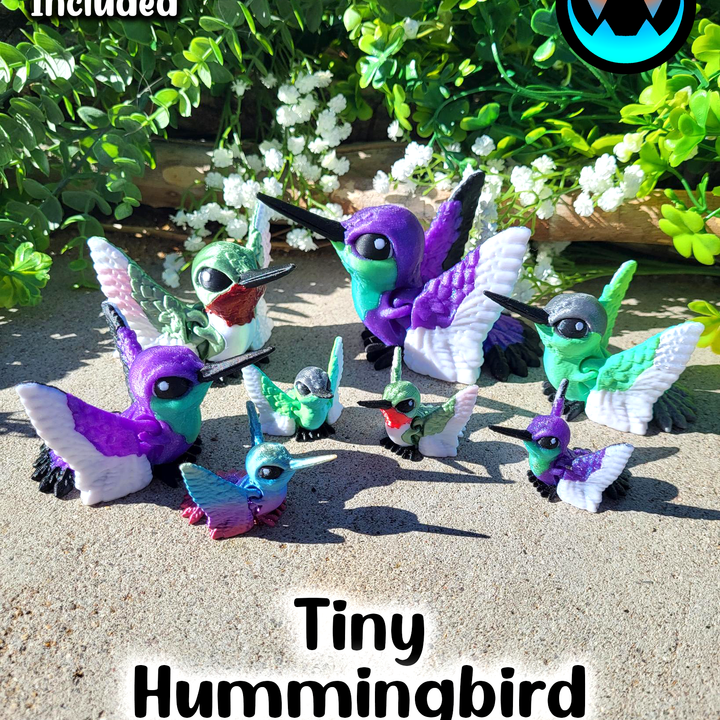 3D Printable Tiny Hummingbird by Cinderwing3D