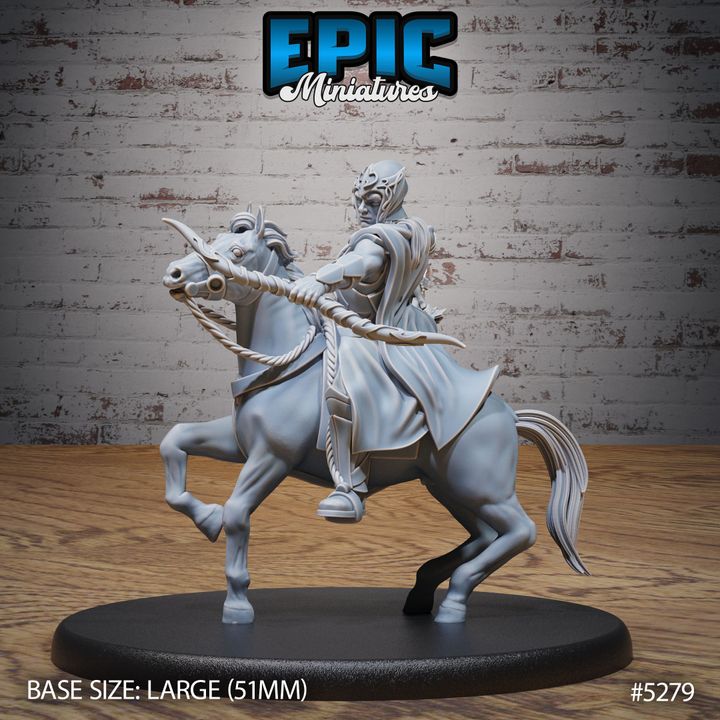 3D Printable Elf Army Horse Archer / Elven Warrior / Elvish Fighter ...