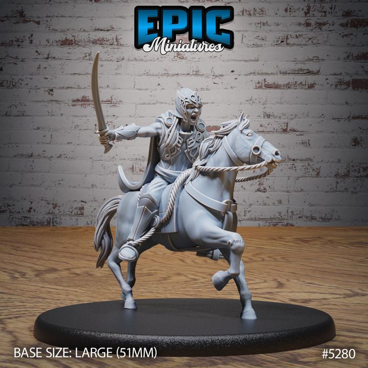 3D Printable Elf Army Horse Warrior / Elven Warrior / Elvish Fighter ...