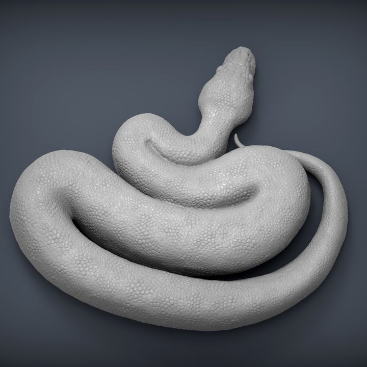 3D Printable Ball Pythons by Alexander3dart