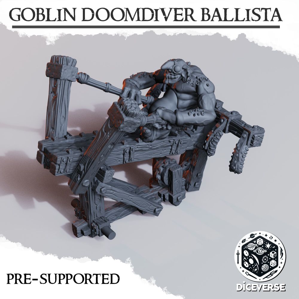 3D Printable Goblin Doom Diver Ballista by Diceverse