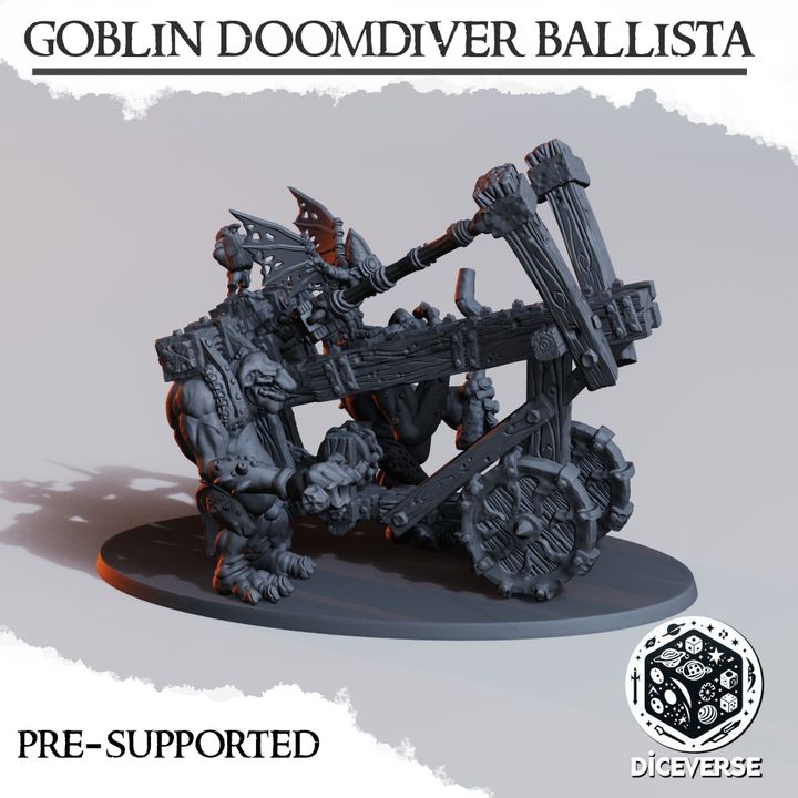3D Printable Goblin Doom Diver Ballista by Diceverse