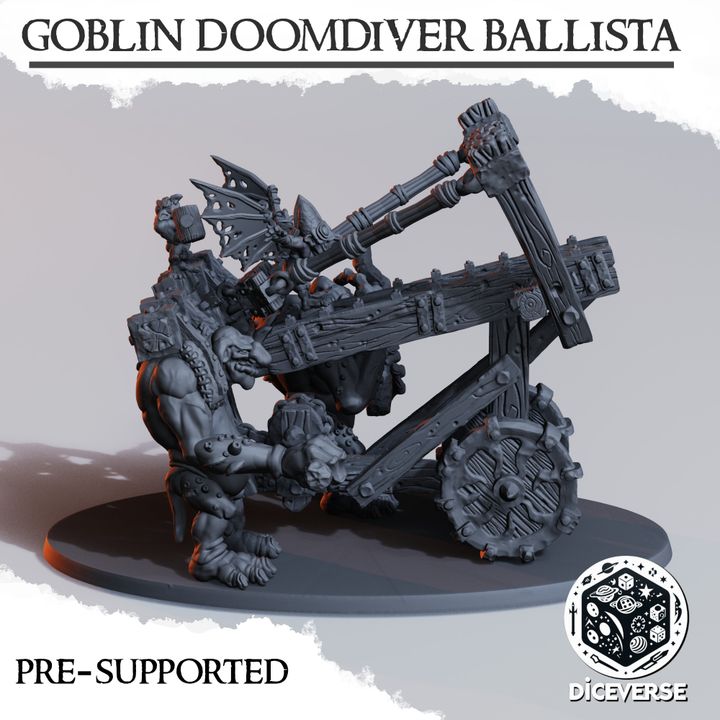 SF・ファンタジー・ホラー Goblin Doom Diver 3D Printable Goblin Doom Diver Ballista by Diceverse