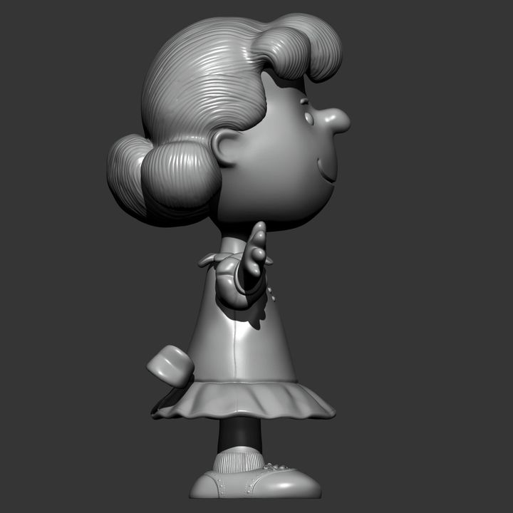 3D Printable Lucy van Pelt by Alexander3dart
