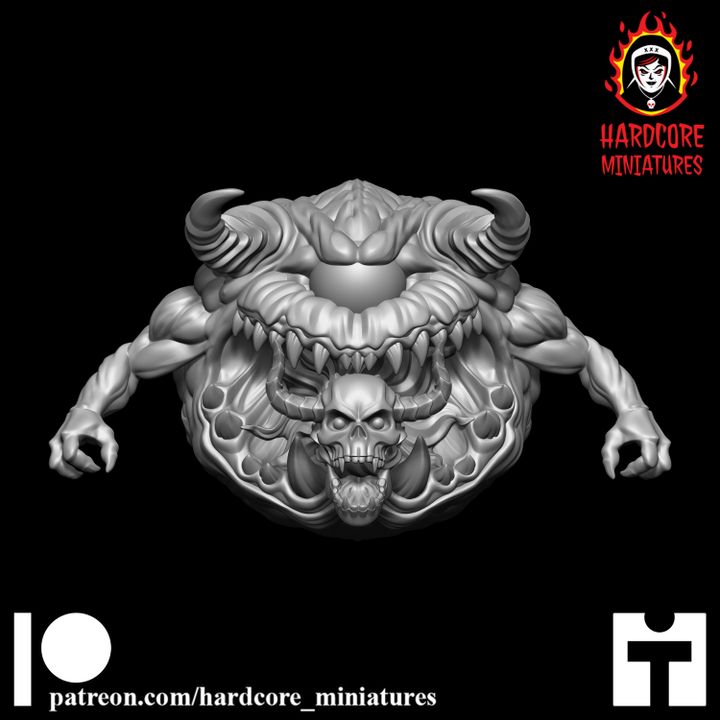 NEIGHBORHOOD - valiem バリエム　MONSTER MOUTH DEVIL / BOWL-M 3D Printable Meatball Demon with Arms by Hardcore Miniatures