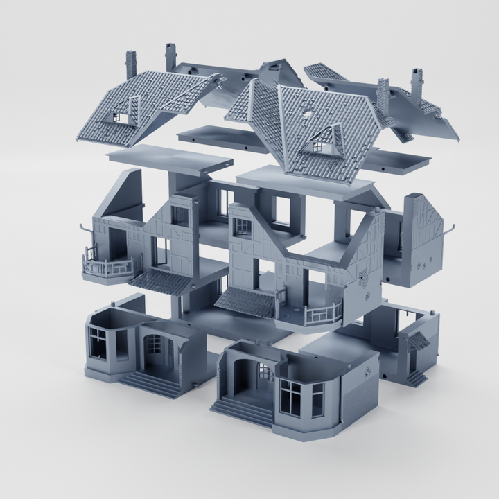 3D Printable Canada House (28mm) (aka Villa Denise et Roger