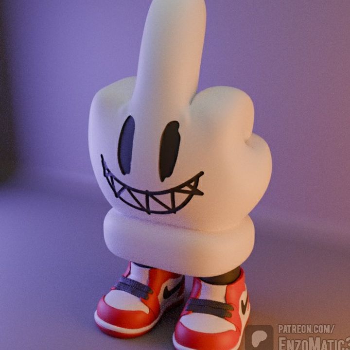 3D Printable middle finger, fuck hand - funny table decoration
