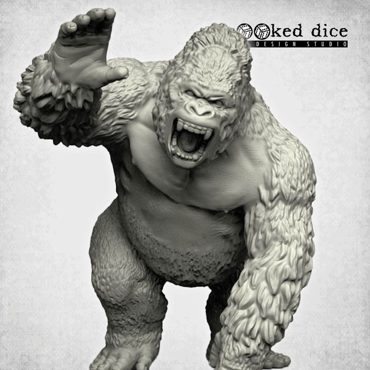 3D Printable Giant Ape by Karl Perrotton
