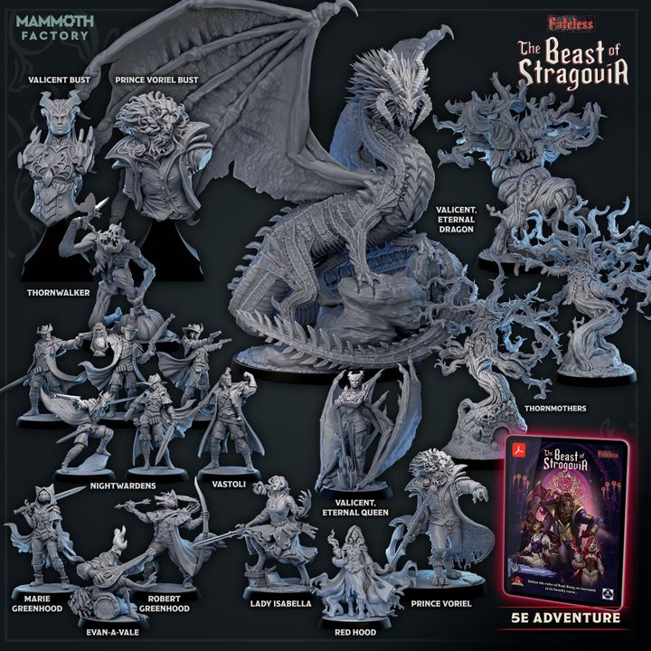 3D Printable The Beast of Stragovia - Fateless: Part 4 (+ 5e