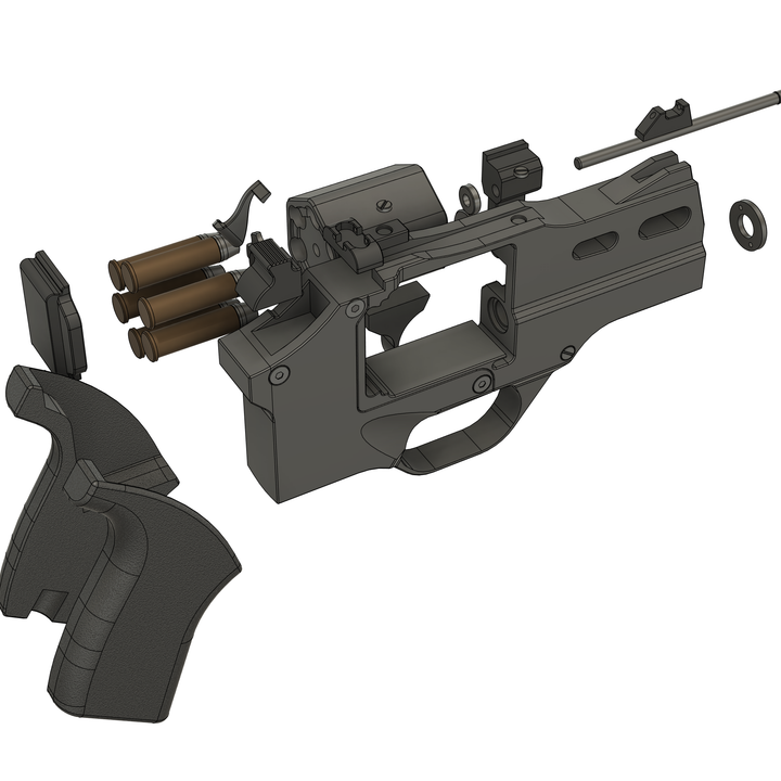 キアッパライノ 3Dプリント 3D Printable Chiappa Rhino 50DS - High-Detail 3D Printable
