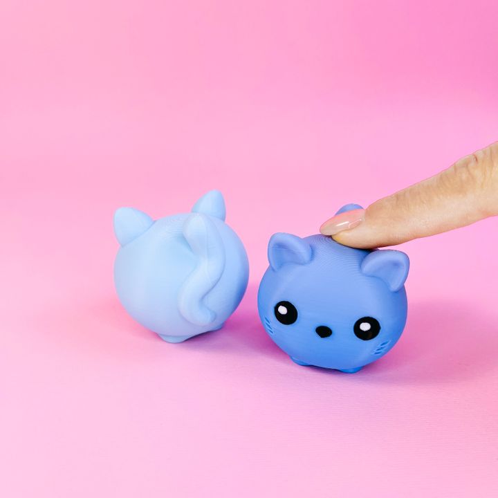 3D Printable Mini! Clicker Cat Fidget 😆😸, No Stress, Clicky Game by ...