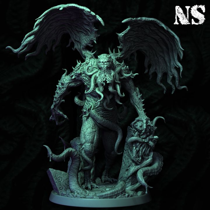 3D Printable Cthulhu - The Sleeper of R'lyeh by NS Miniatures