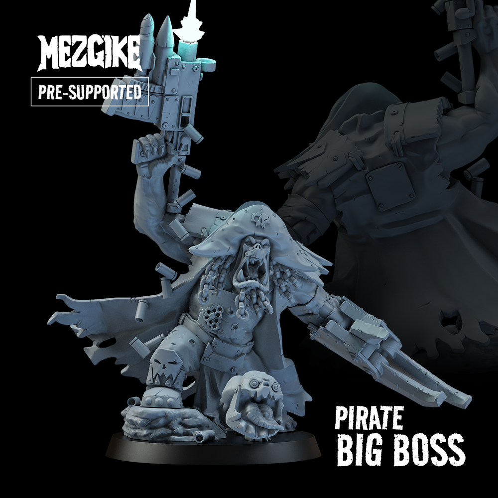 ●BIG BOSS / THE BIG 〜 3D Printable Orc big boss (pre-supported) by MEZGIKE