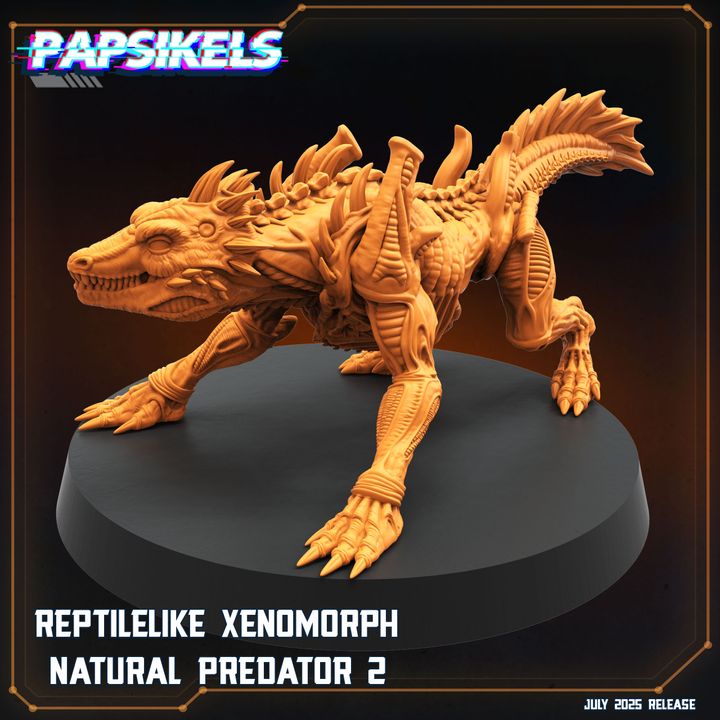 下载 REPTILELIKE XENOMORPH NATURAL PREDATORS 通过 PAPSIKELS MINIATURES