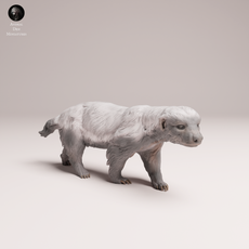 T*A様 Q Honey Badger タンカラー 置物 🍯 Honey Badger Figurine – Cute Desk Decoration – 3D Printable STL