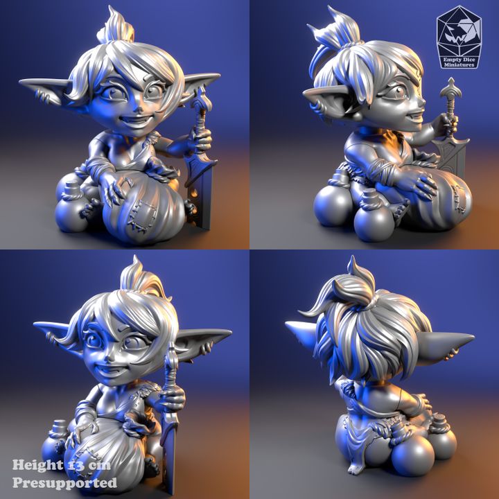 Téléchargement Goblin girl Bobble Head par Sam Bolotnikov